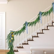 TETOU Christmas Garland Artificial Pine Garland 6FT Greenery for Holiday Mantle Stairway Fireplace Decor